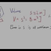 Differentials Estimating Maximum Error In Volume