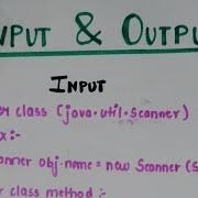 Input Output In Java Hindi Full Explanation Syntax Example