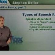 Speech Recognition Basics Part 2