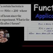 Application Involving Function Notation P X 500x 200