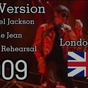 Live Version Michael Jackson Billie Jean This Is It Rehearsal 2009