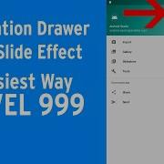 Navigation Drawer With Slide Effect Android Programming The Easiest Way