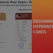 Designing HyperIntelligence Cards