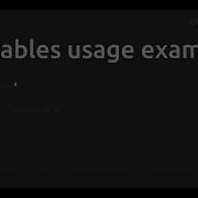 Hash Tables Usage Example Lua