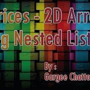 Matrices Nested Lists