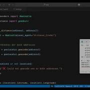 Python 3 Geocoding Script To Calculate Distance Between Two Locations Using Geopy In Terminal