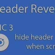 Mobile Development IONIC 3 Header Reveal Header Sticky IOS Android Learn Quickly