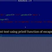 How To Print Text Using Printf Function Of Escape Sequence Part 3 C Language Tutorial Practicals