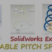 Conical SPRING In SolidWorks Using VARIABLE PITCH In 4 Minutes