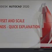 AutoCAD 2020 Tutorial Trim Multiple Offsetting Offset Command Scale