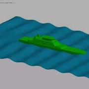 Demo Simulation Of Incident Waves And Their Interaction With Ship Hull