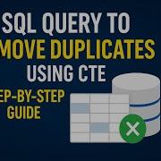 SQL Query To Remove Duplicates Using CTE Step By Step Guide