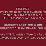 HD EECS1022 W21 Уроки по Java Неделя 2 Часть A Арифметическая последовательность консо