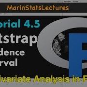 Bootstrap Confidence Interval With R R Video Tutorial 4 5 MarinStatsLectures