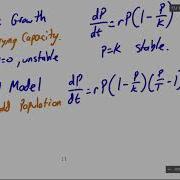 Differential Equations Autonomous Equations Population Models
