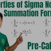 Properties Of Sigma Notation And Summation Formulas Pre Calculus