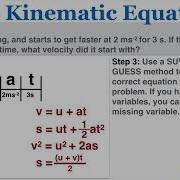 The Kinematic Equations IB Physics