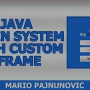 Java Login System With Custom JFrame Timelapse