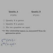 Comparing Terms With Very Large Exponents GRE Quantitative Math Practice