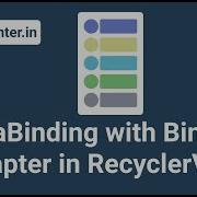 DataBinding With BindingAdapter In Recyclerview