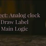 Java Project Analog Clock Part 4 Draw Label Main Logic Vs Code Java Swing Java