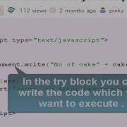 JAVASCRIPT Tutoriral Try Catch Statement In Javascript