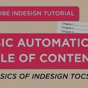 The Basics Of Making A Table Of Contents In Adobe InDesign