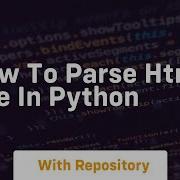 How To Parse Html File In Python
