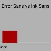 Error Sans Vs Ink Sans First Ever Power Level Not My Theme