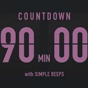 90 Minute Countdown Timer Flip Clock With Simple Beeps