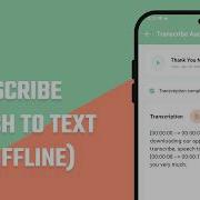 Преобразование речи в текст в автономном режиме Приложение для IOS и Android