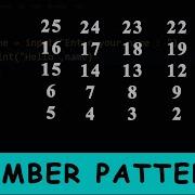 Python Program To Print Number Pattern In Square Shape 15