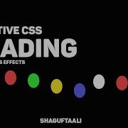 Creative CSS Loading Animations Effects CSS Animation Tutorial For Beginners