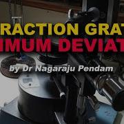 Determination Of Wavelength Of Light Using Diffraction Grating By Minimum Deviation Method I Optics