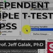 Независимый выборочный T критерий в руководстве по SPSS видеоруководство по SPSS 13 сравнен