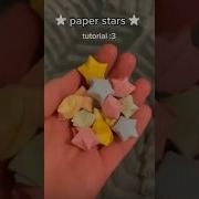 Paper Stars Tutorial Asthetic Art Tutorial Shorts