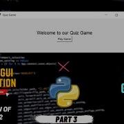 Quiz Game Using Python User Screen Of Game Tkinter GUI Project Crazy Coders