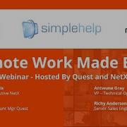 Remote Support Made Easy KACE SimpleHelp Webinar June 30th