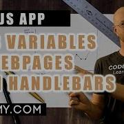 Passing Variables To Node Webpages With Handlebars