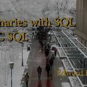 SAS Summaries Using SQL PROC SQL