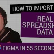 Figma In 55 Seconds Syncing Live Spreadsheet Data With Google Sync Figma Tutorial