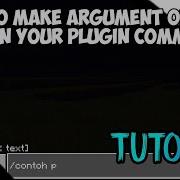How To Make Argument Or Args In Your Plugin Command