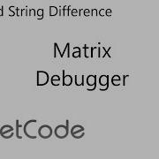 LeetCode 2451 Odd String Difference Matrix Debugger Java