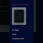 Javascript Interview Question Quiz Coding Challenge Short Trending Viral