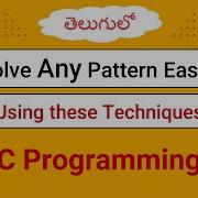 Solve Any Pattern Program Easily In Telugu C Programming Program 50