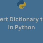 How To Convert Dictionary To String In Python