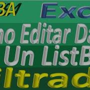 Como Editar Los Datos En Un Listbox En Excel