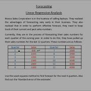 Forecasting Linear Regression Example 1 Part 1