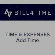 Bill4Time Time Expenses Add Time