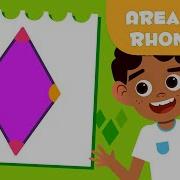 Area Of A Rhombus Geometry Math For Kids